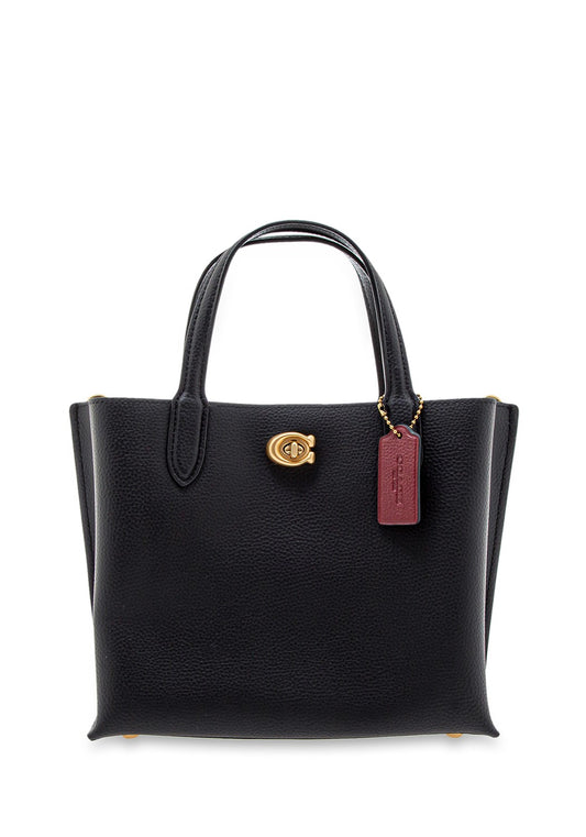 Willow Tote Pebbled Leather black