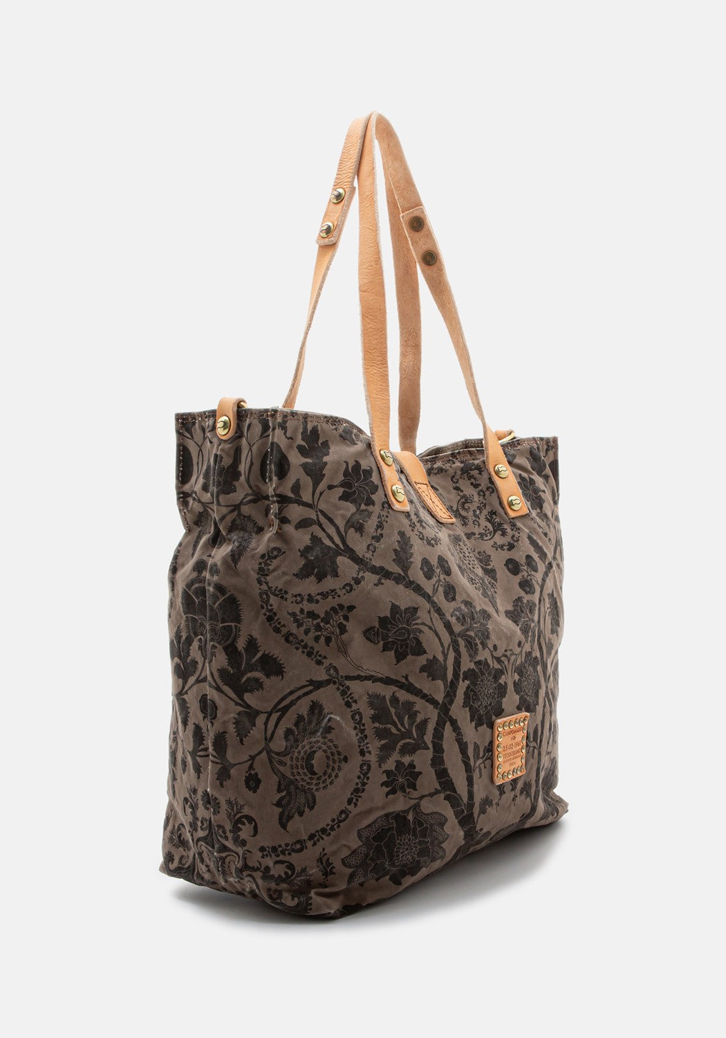 C025970ND-X1578 floral pr. s/w Shopper | Bildmaterial bereitgestellt von SHOES.PLEASE.